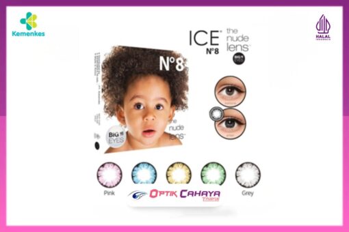 Softlens Warna Bulanan 16 MM X2 ICE N8