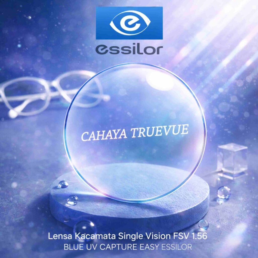 Lensa Kacamata Single Vision FSV 1.56 BLUE UV CAPTURE EASY ESSILOR