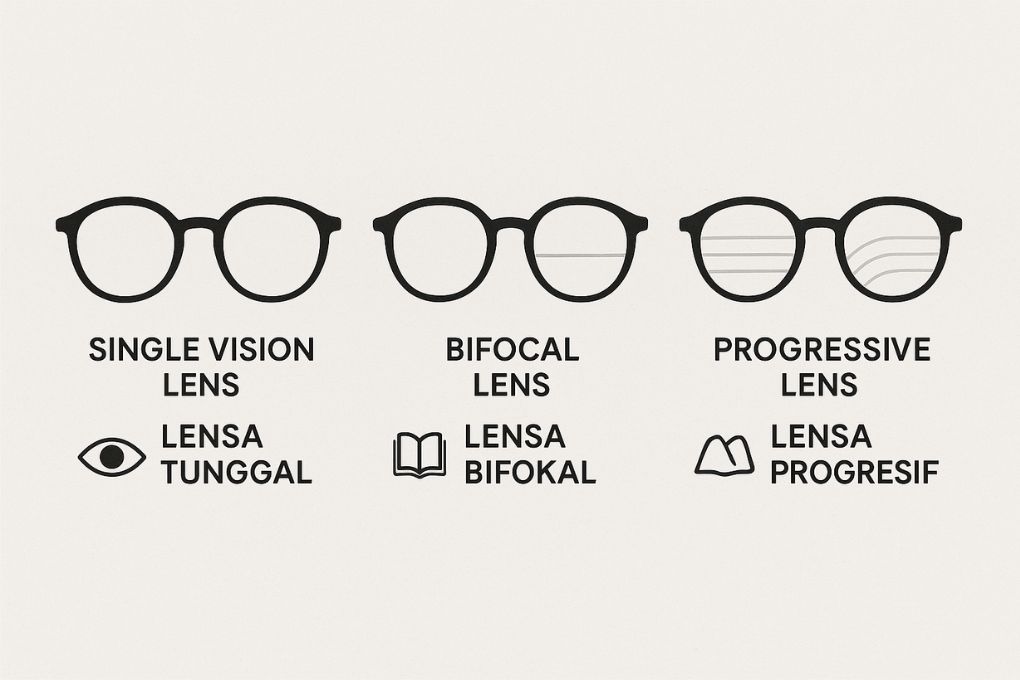 Jenis Lensa Kacamata Berdasarkan Fungsi