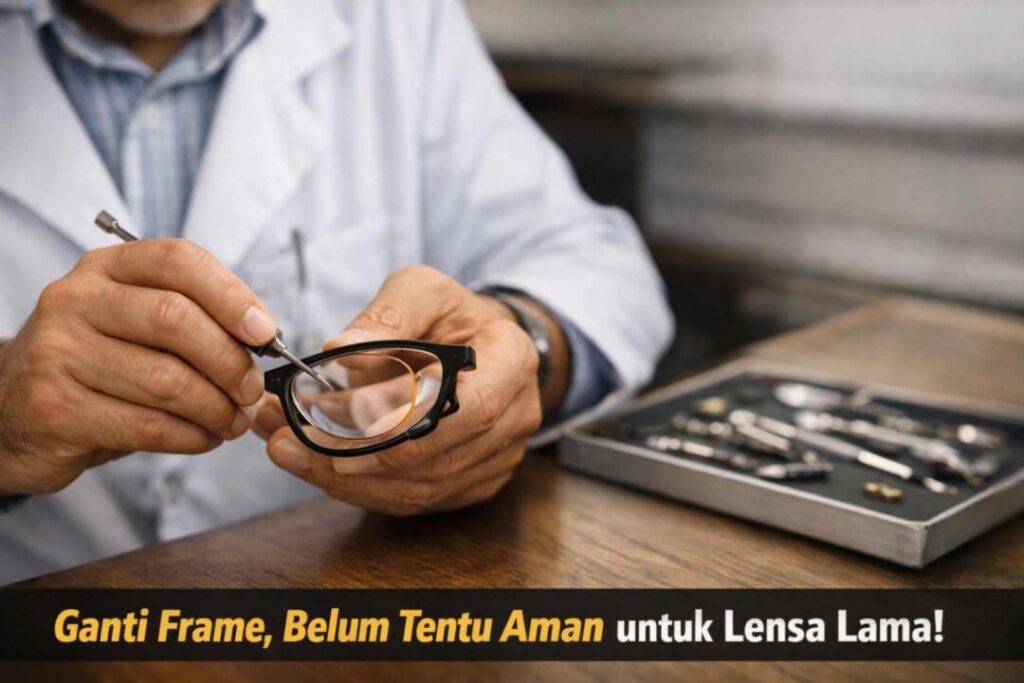 ganti frame kacamata