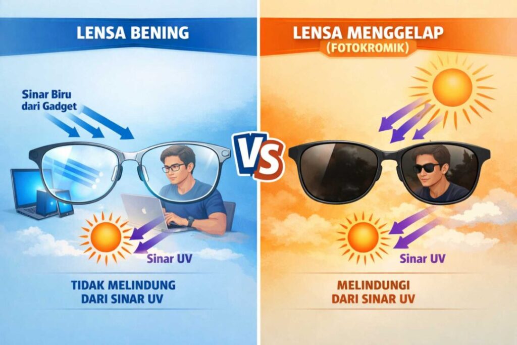 Perbedaan Lensa Anti Radiasi dan Anti UV