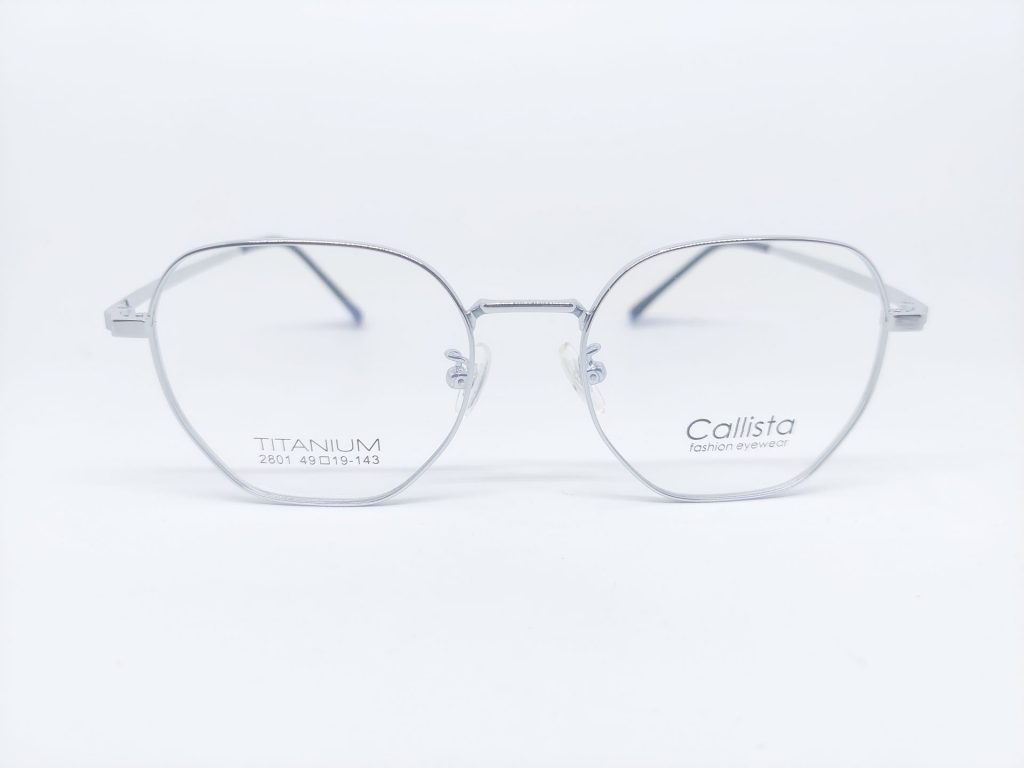 Frame Kacamata Pria Callista Titan 2801 Warna Silver
