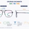 Frame Kacamata Branded TMatsuda TM 2204 C101 Ukuran