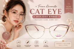 Frame Kacamata Cat Eye Holiday K9843 Cover