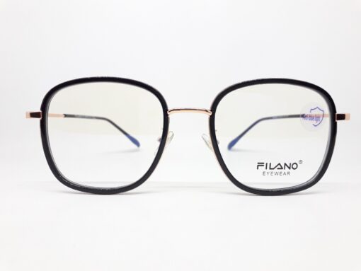 Frame Kacamata Fashion FILANO FM69038 Warna Hitam Emas