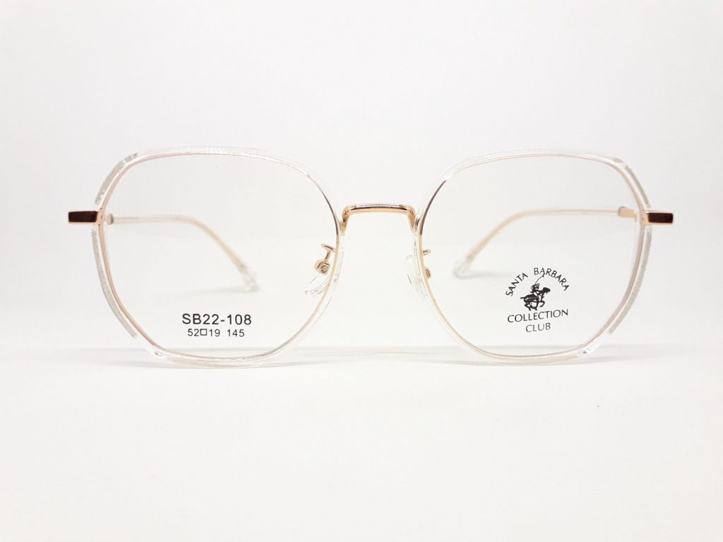 Frame Kacamata Fashion Santa Barbara SB22-108 Warna Gold