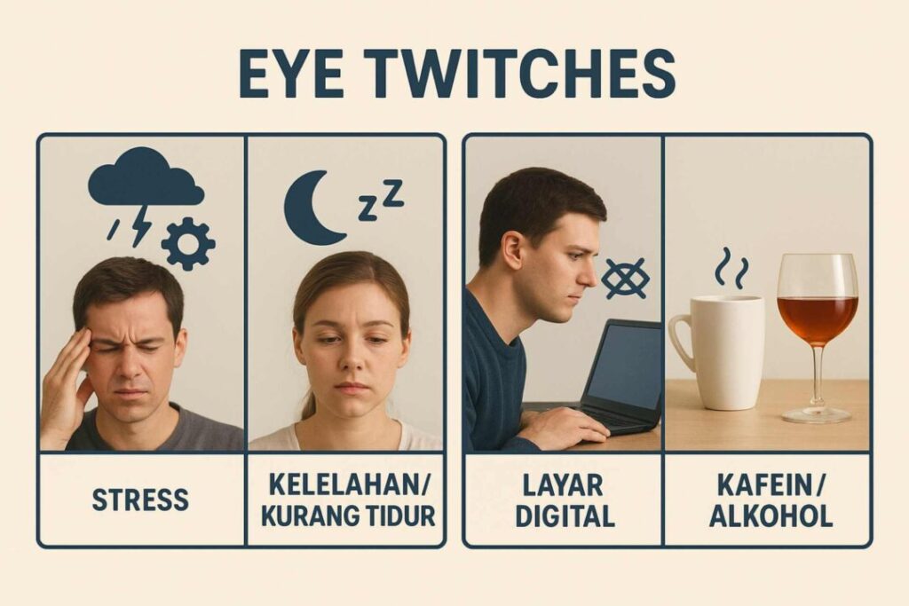 Penyebab Mata Kedutan
