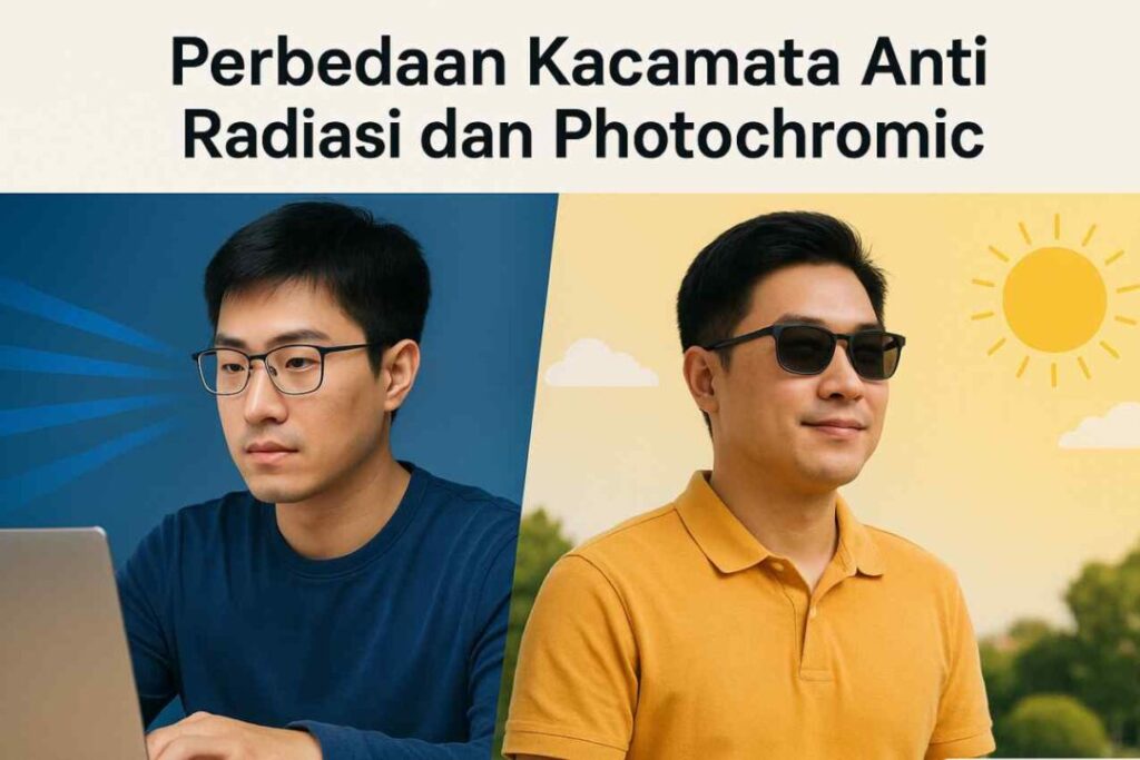 Perbedaan Kacamata Anti Radiasi dan Photochromic