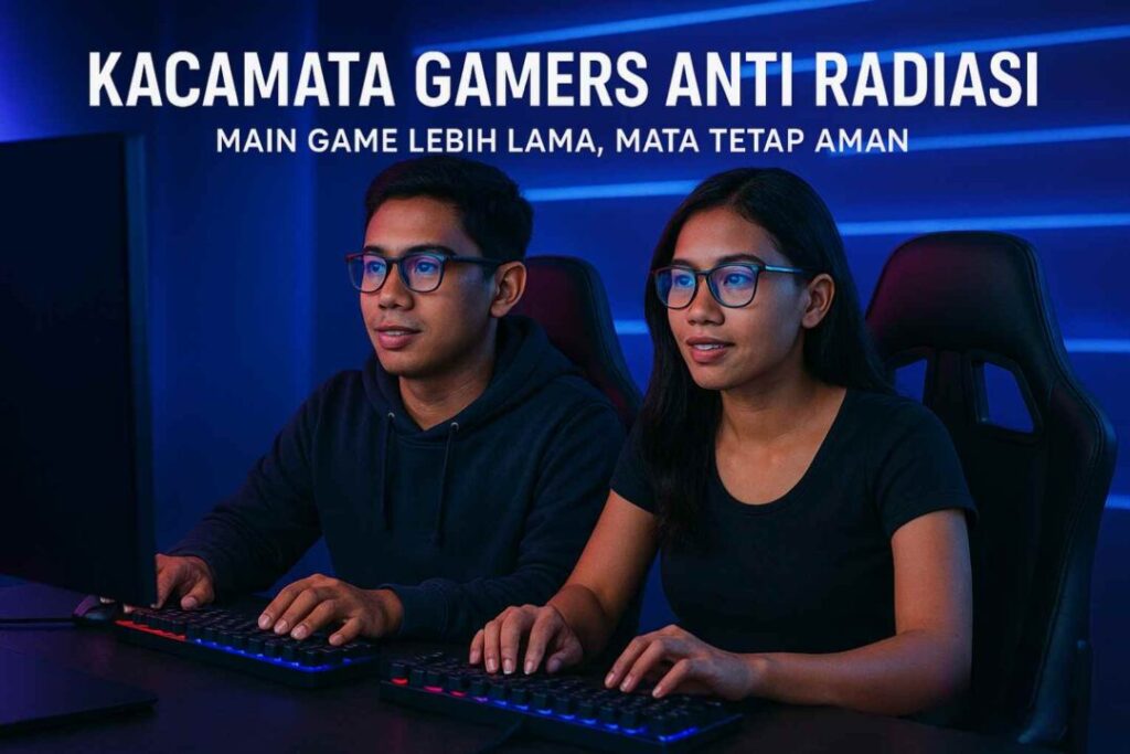 Kacamata Gamers Anti Radiasi Biar Main Game Makin Nyaman dan Mata Tetap Aman