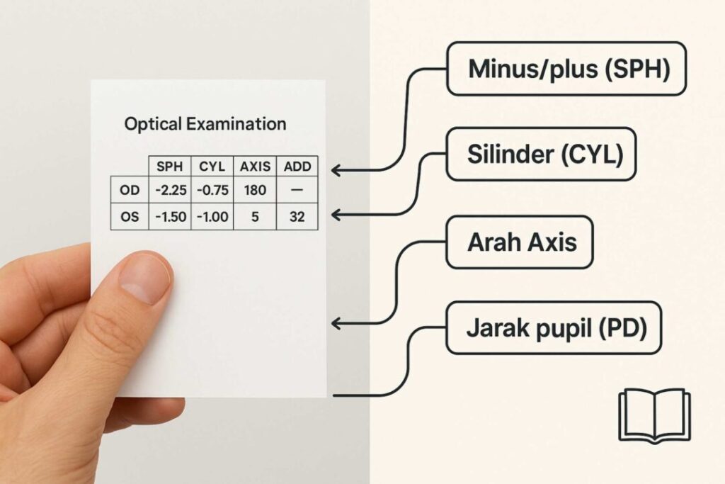 Cara Membaca Hasil Periksa Mata di Optik