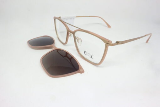 Frame Kacamata Clip On Mr&Mrs Cool 30687 C6 Tampak Serong