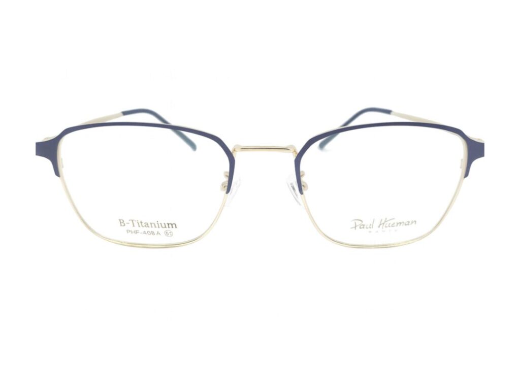 Frame Kacamata Fashion Branded Paul Hueman PHF408A Warna Gold