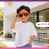 Kacamata Anak Fashion Sunvisor Red Yellow Cover
