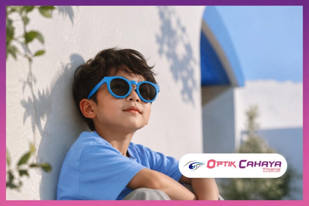 Kacamata Sunglasses Anak Anti UV S8385 P29 Warna Biru Cover