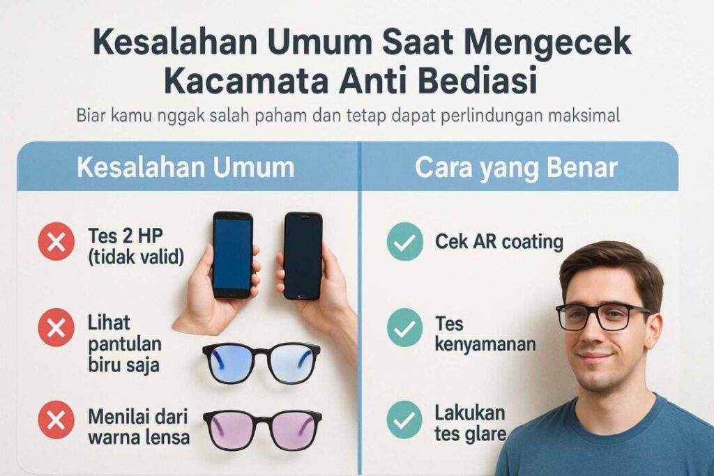 Cara Cek Kacamata Anti Radiasi
