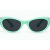 Sunglasses Kacamata Anak Perempuan Anti UV400 Warna Mint Motif Bunga T1506 C11