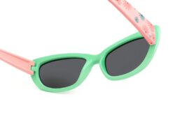 Sunglasses Kacamata Anak Perempuan Anti UV400 Warna Mint Motif Bunga T1506 C11