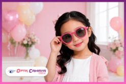 Sunglasses Kacamata Lentur Anak Anti UV Warna Pink