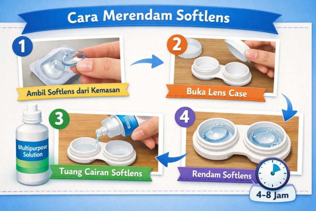 Softlens Baru Direndam Berapa Lama? Ini Panduan Aman Biar Mata Tetap Nyaman