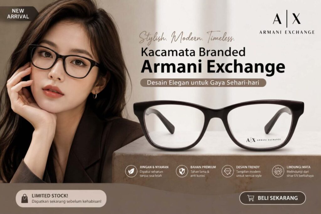 Frame Kacamata Branded Armani Exchange AX 3020F 8149
