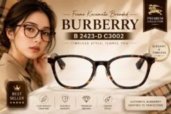 Frame Kacamata Branded Burberry B 2423-D C3002