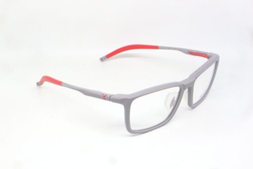 Frame Kacamata Branded HILX CRIMSON HX02403 Matt Grey Tampak Serong Kanan