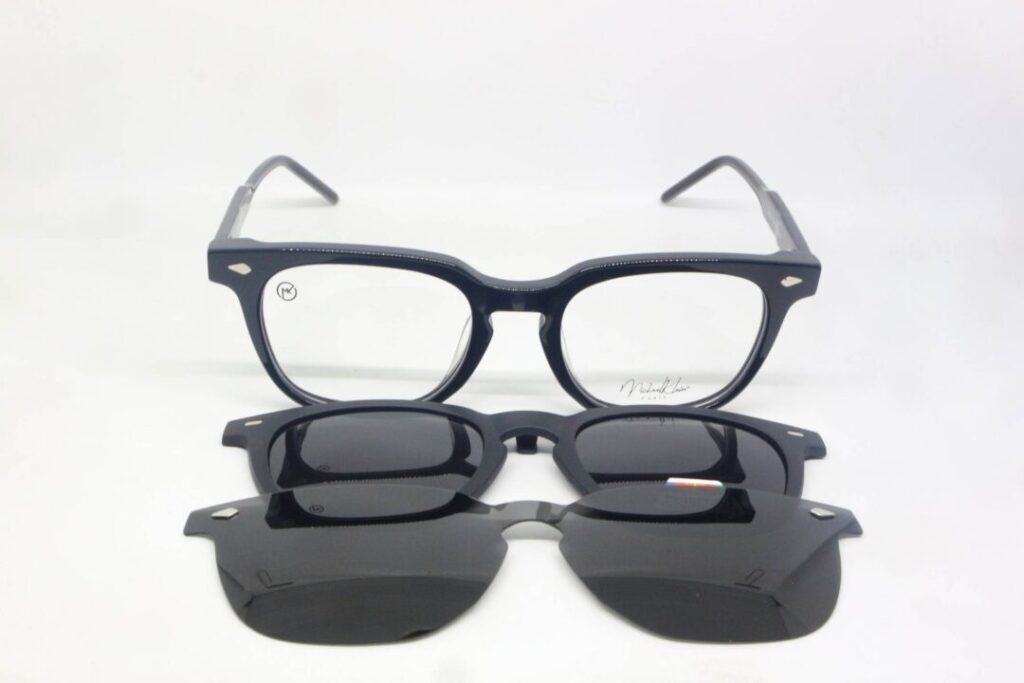 Frame Kacamata Clip On Branded Michael Klein MK 885 C1 Tampak Depan