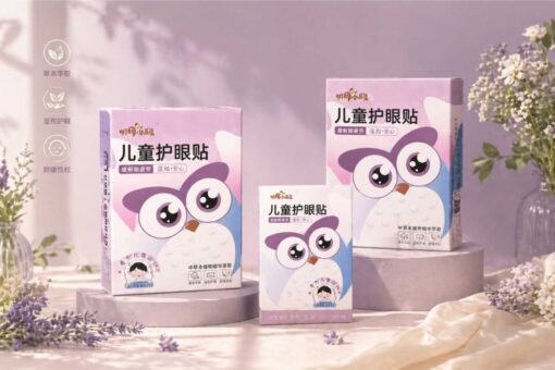 Masker Mata Jiong Xiao Jiong Ungu – Eye Patch Bantu Tidur Nyenyak & Lindungi Mata