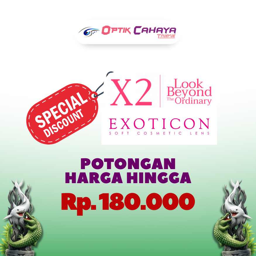 Tampil Cantik, Hemat 180 Ribu dengan Exoticon X2!