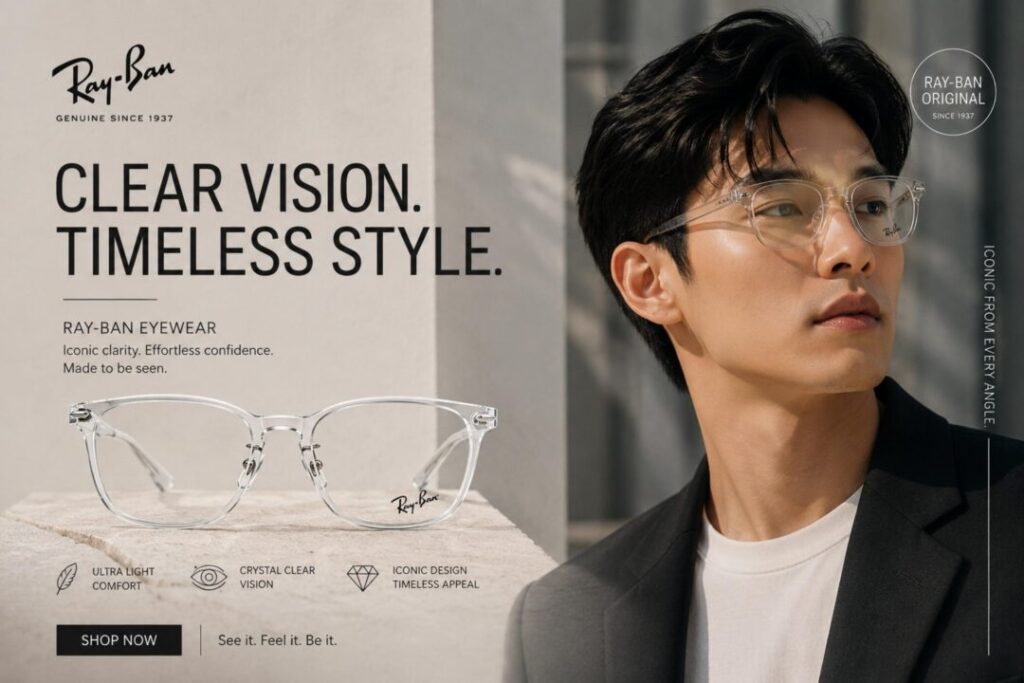 Frame kacamata branded Rayban RB 5403D 2001 Cover