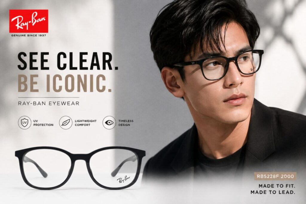Frame kacamata branded Rayban RB 7093D 2000 Cover