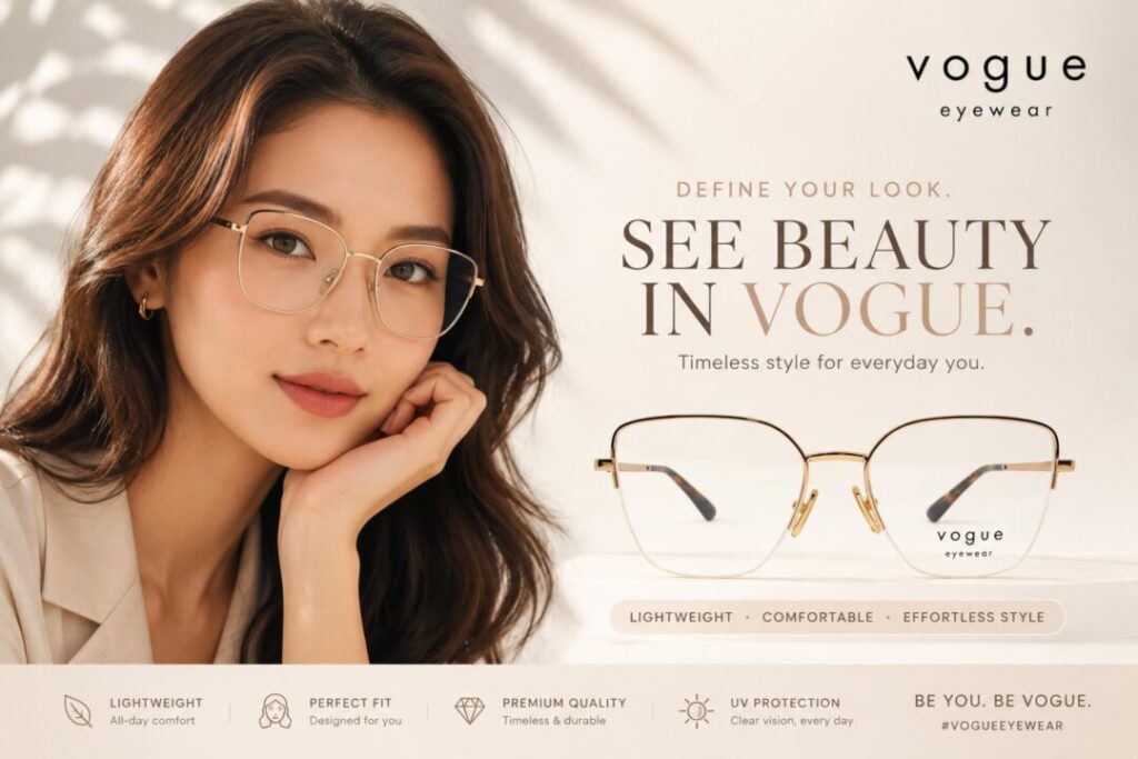 Frame Kacamata Branded Vogue VO4331 5152 tampak depan