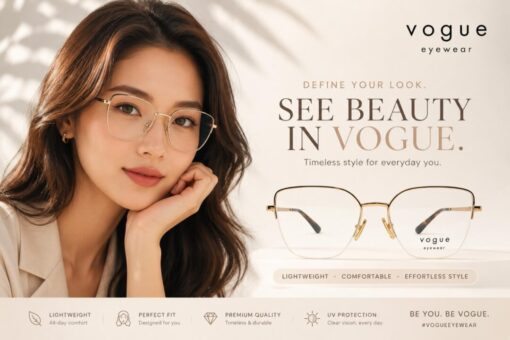 Frame Kacamata Branded Vogue VO4331 5152 tampak depan