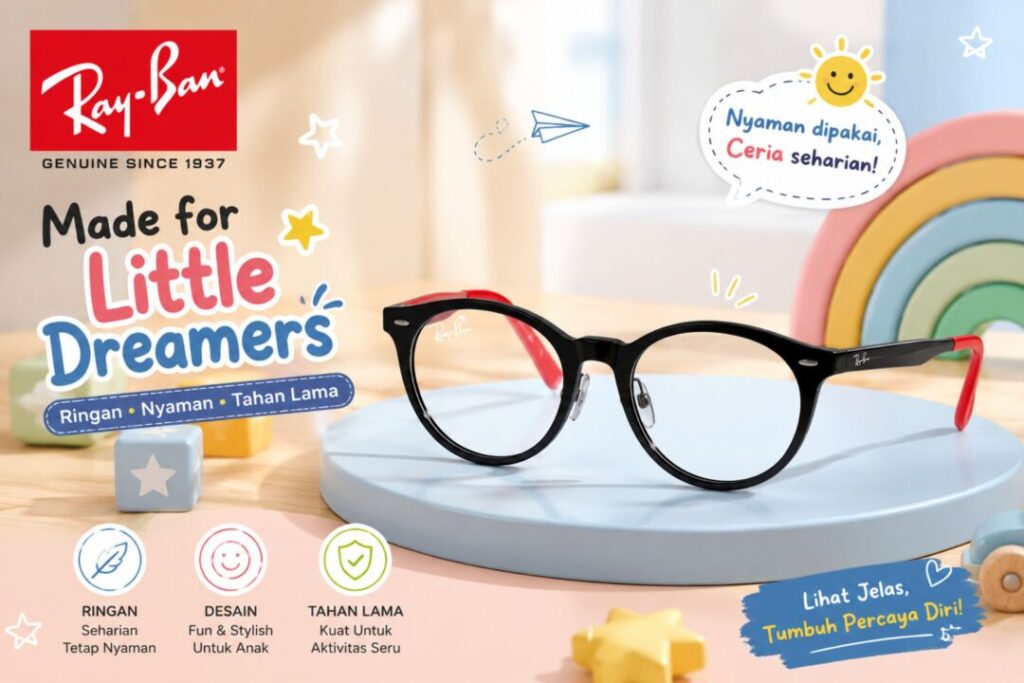 Frame Kacamata Anak Branded RayBan RB 1625D 3876 cover