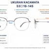 Frame Kacamata Branded Calvin Klein Jeans CK J20114A C201 Tampak Ukuran