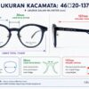 Frame Kacamata Branded Celine Dion Eyes CD7265 C10 Ukuran