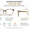 Frame Kacamata Branded Celine Dion Eyes CD7276 C60 Ukuran