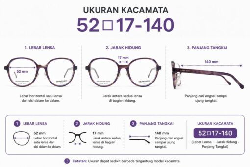 Frame Kacamata Branded Celine Dion Eyes CD7278 C68 Ukuran