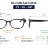 Frame Kacamata Branded RayBan RB 5427D 8290 Ukuran