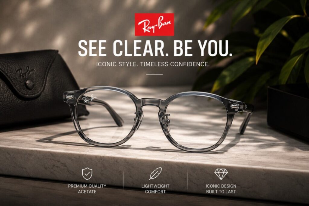 Frame Kacamata Branded RayBan RB 5443D 8268 Tampak Cover
