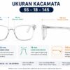 Frame Kacamata Branded RayBan RB 7059D 2001 Ukuran