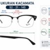 Frame Kacamata Branded Rayban RB 3916-V 2000 Penjelasan Ukuran