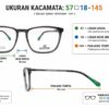 Frame Kacamata Branded TMatsuda TM 2132 C93 Ukuran