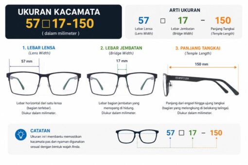 Frame Kacamata Branded TMatsuda TM 2144 C101 Ukuran