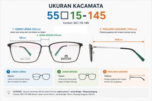 Frame Kacamata Branded TMatsuda TM 2253 C642 Ukuran