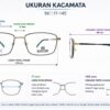 Frame Kacamata Branded TMatsuda TM 2254 C1011 Ukuran
