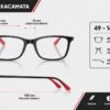 Frame Kacamata Anak Branded RayBan RB 1626D 3876 Ukuran
