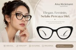 Frame Kacamata Branded Ana Hickman AH6582IN A01