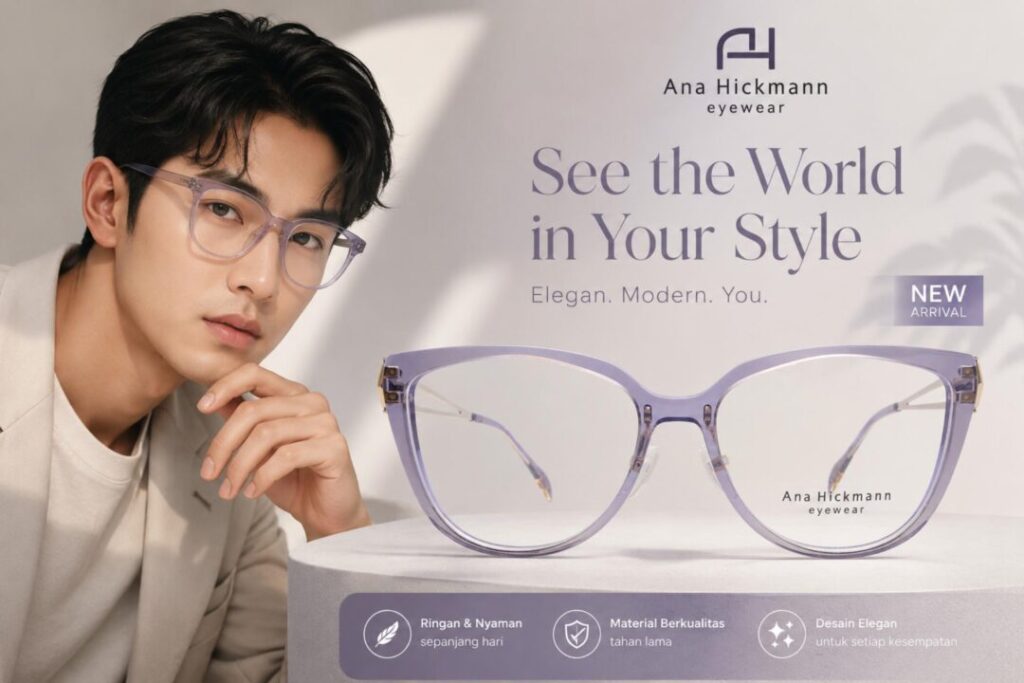 Frame Kacamata Branded Ana Hickman AH6660IN H01 Cover