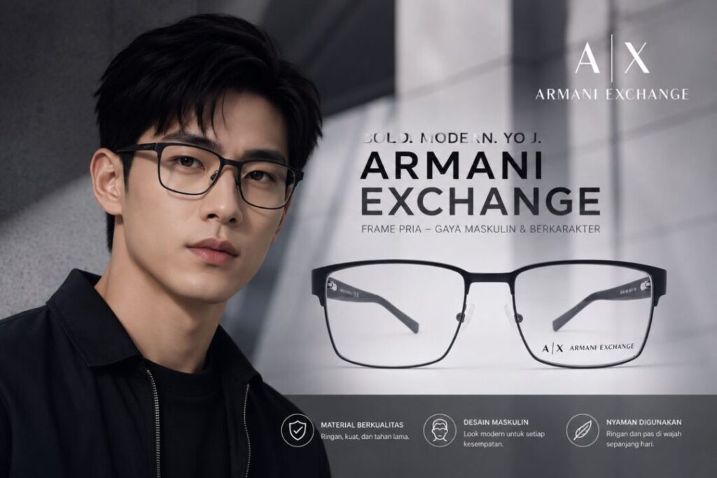 Frame Kacamata Branded Armani Exchange AX1019 6063